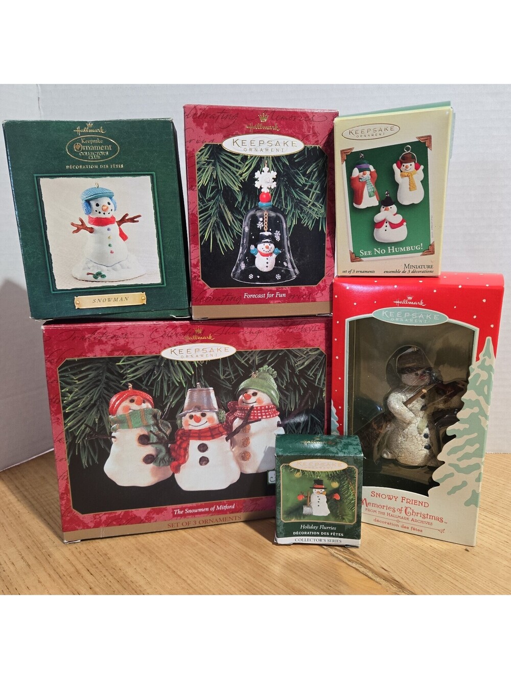 Hallmark Keepsake Ornaments 10 Piece Snowman Collection 1999-2005